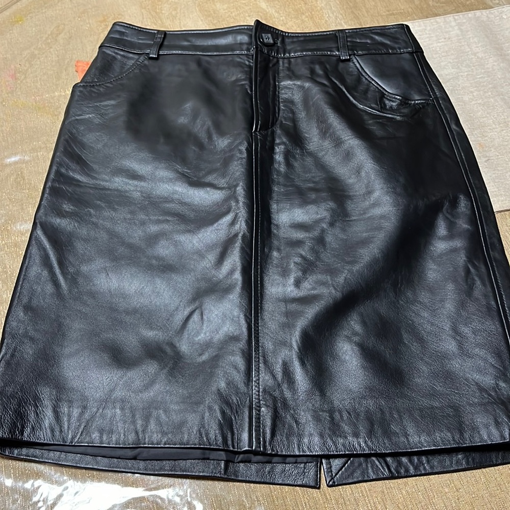 BGSD leather skirt